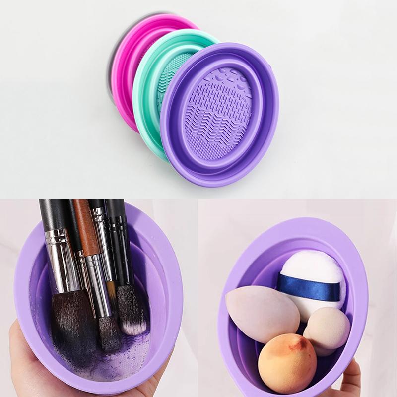 Home Improvement Tools - Soft Silicone Makeup Brush Cleaner Folding
