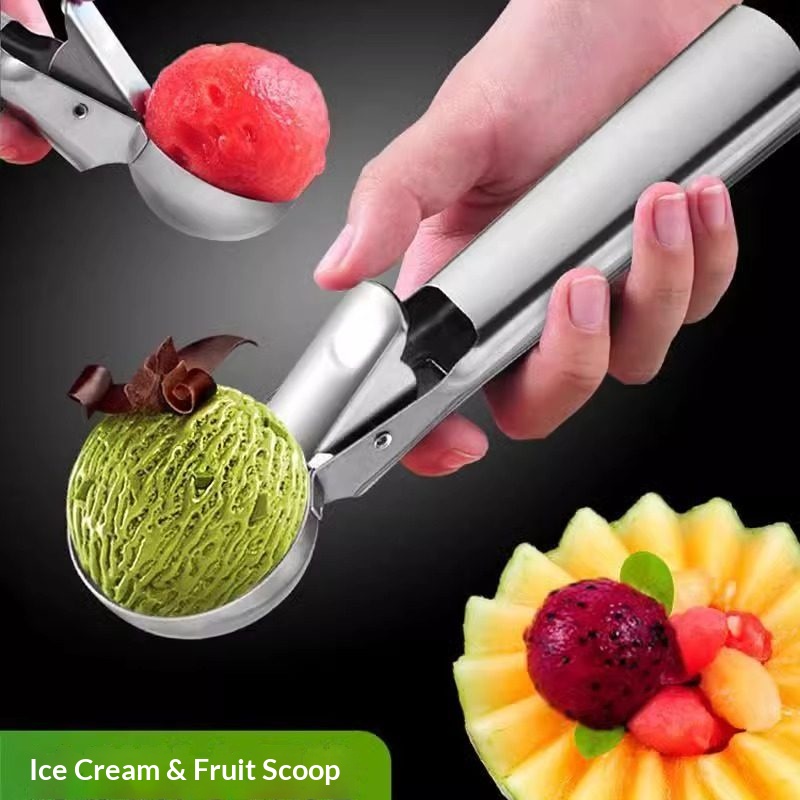 Home Improvement Mall - Stainless Steel Ice Cream Scoop With