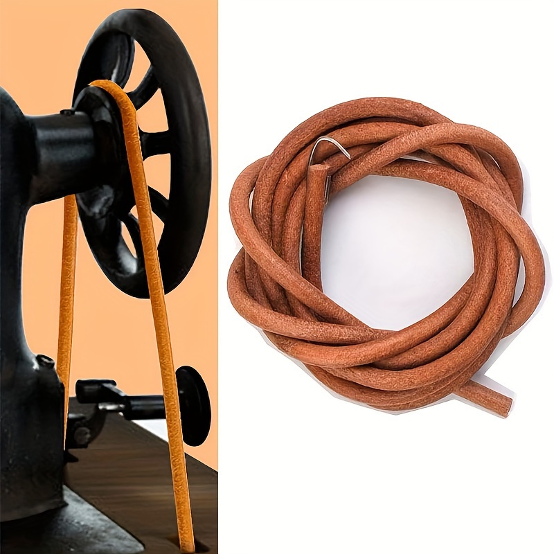 Home Improvement Mall - Durable brown cowhide pedal sewing machine