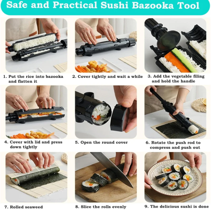 Sushi Making Kit,Bamboo Sushi  - Home Improvement Mall ulasan dan harga