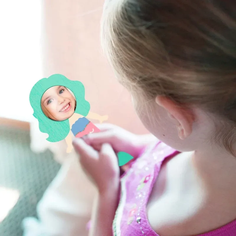 12PCS Mermaid Wooden Mirror Ha - Home Improvement Kids ulasan dan harga