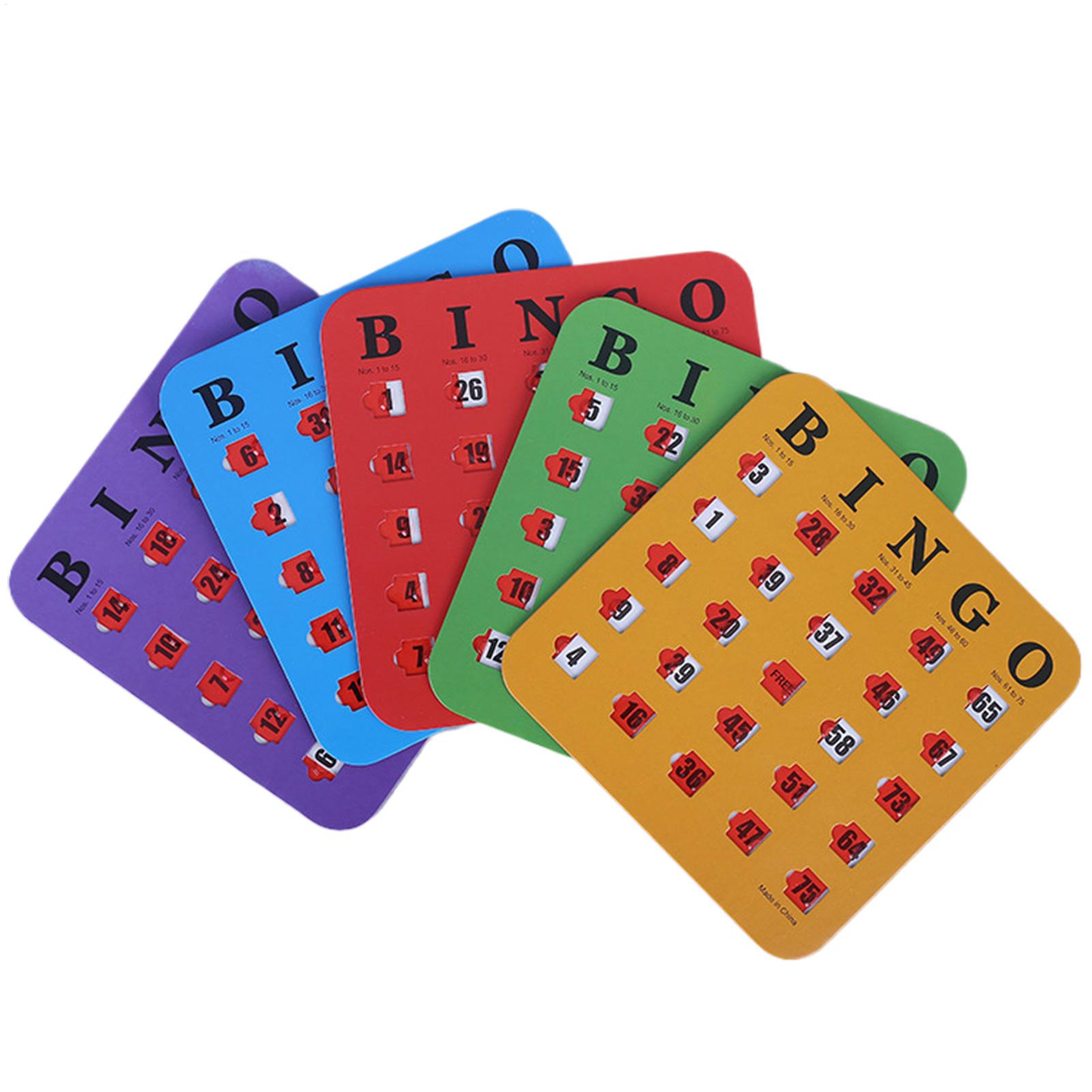 5pcs Sliding Bingo Game Cards  - Home Improvement Game ulasan dan harga