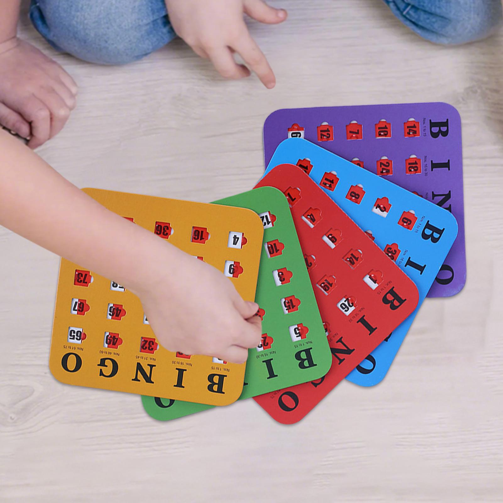 5pcs Sliding Bingo Game Cards  - Home Improvement Game ulasan dan harga