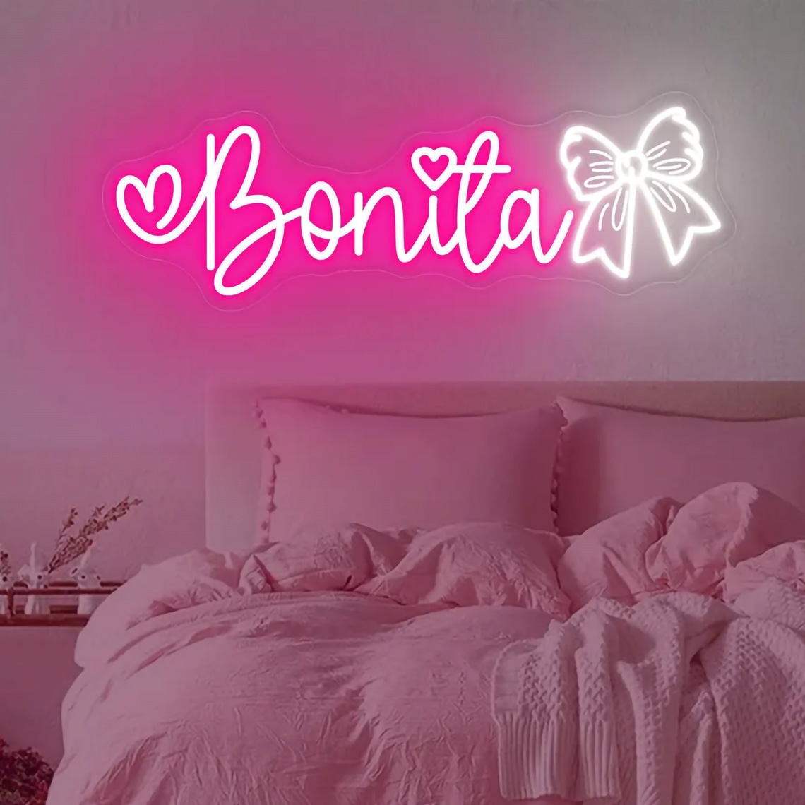 Custom Bow Name Neon Sign for  - Home Improvement Kids ulasan dan harga