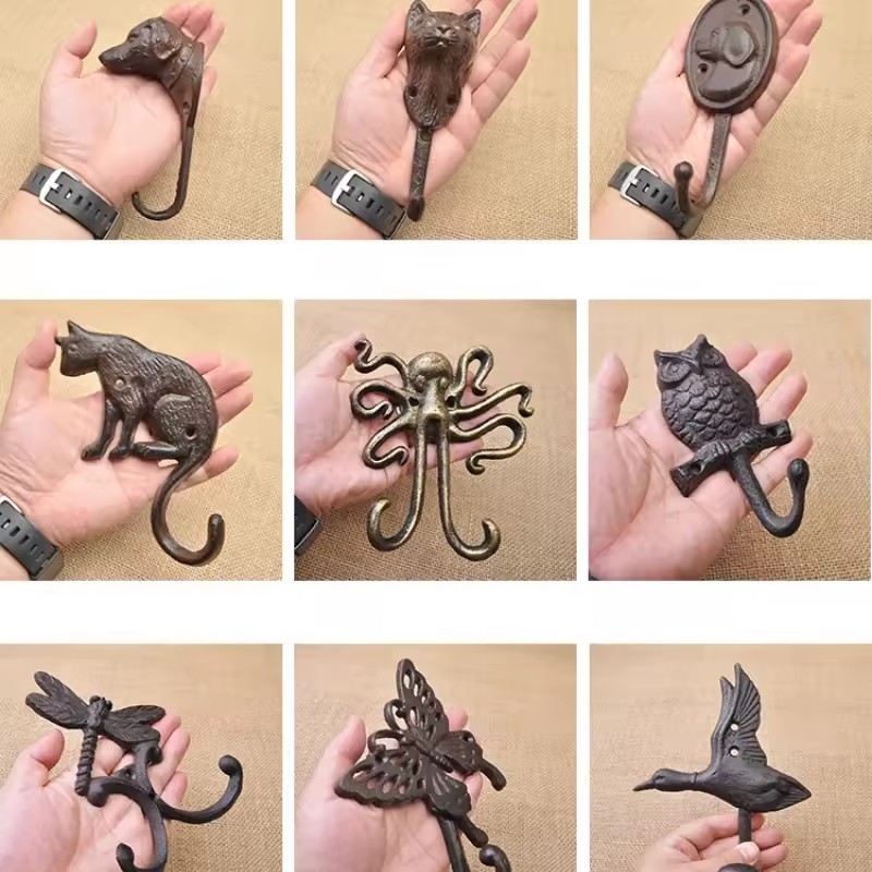 1pc Rustic Cast Iron Hook Dog/ - Home Improvement Cast ulasan dan harga