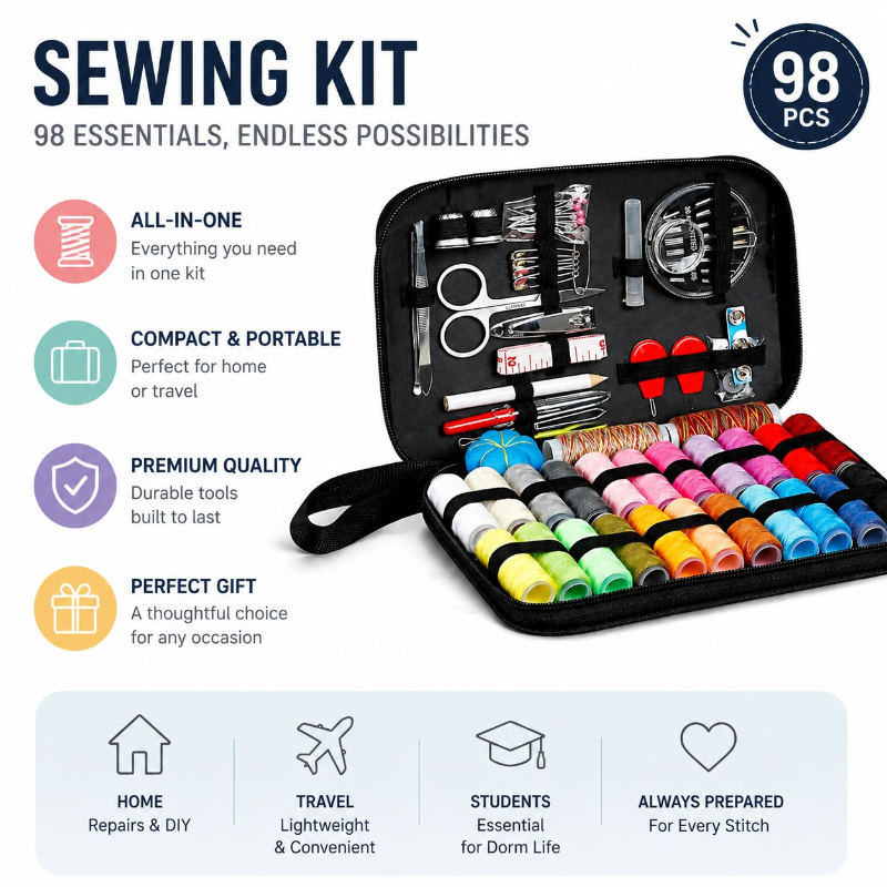 68/98PCS Sewing Accessories To - Home Improvement Tools ulasan dan harga