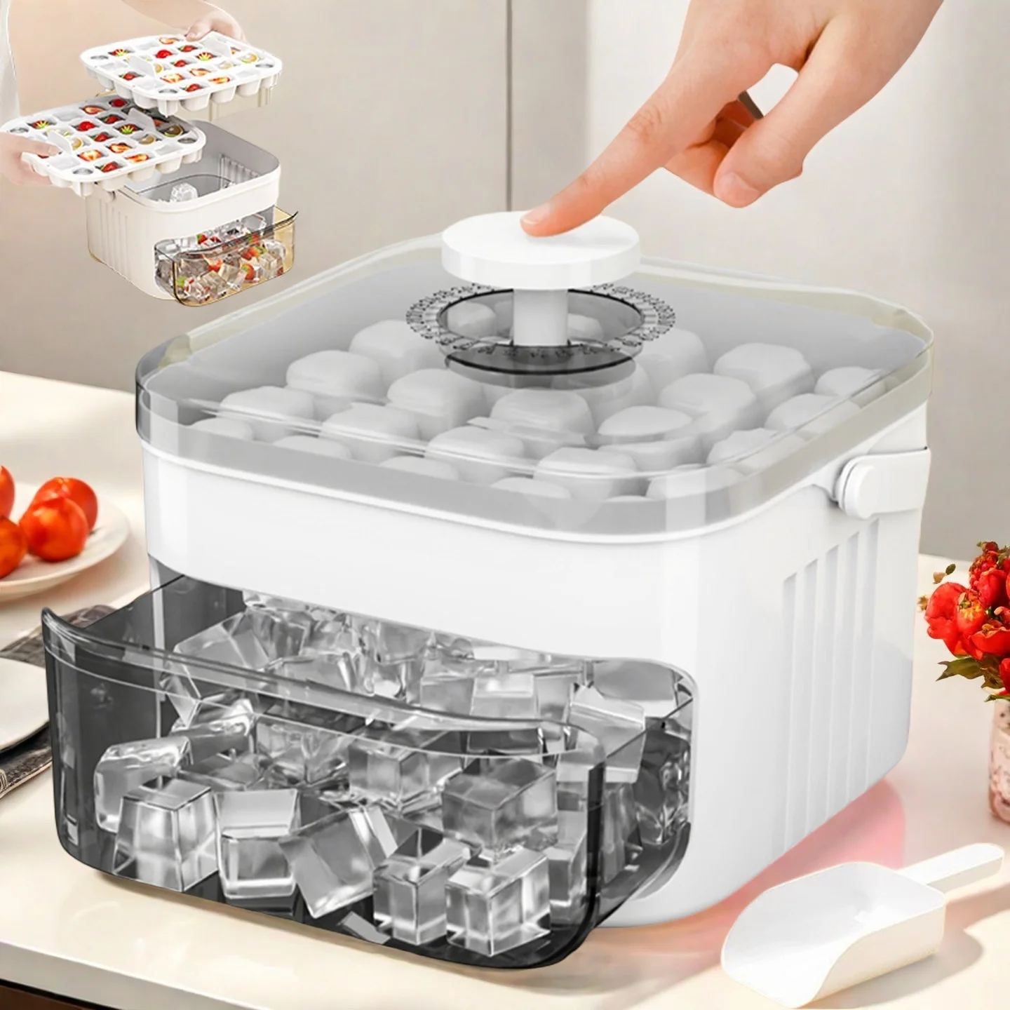 Press The Ice Cube Mold To Mak - Home Improvement Mall ulasan dan harga