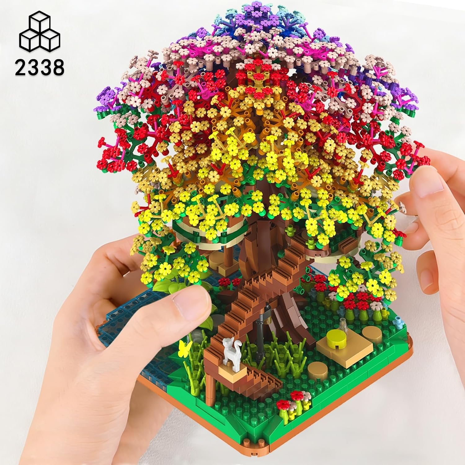 2338PCS DIY Rainbow Tree House - Home Improvement Kids ulasan dan harga