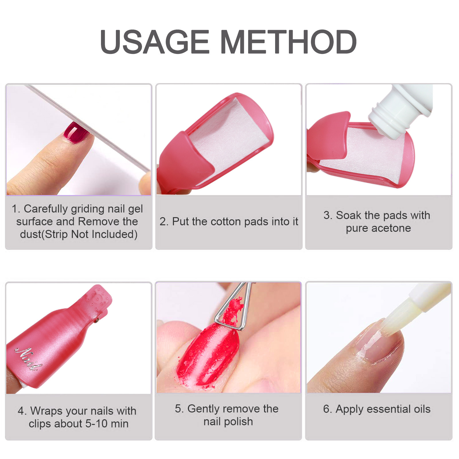 10 Pcs Nail Polish Remover Cli - Home Improvement House ulasan dan harga