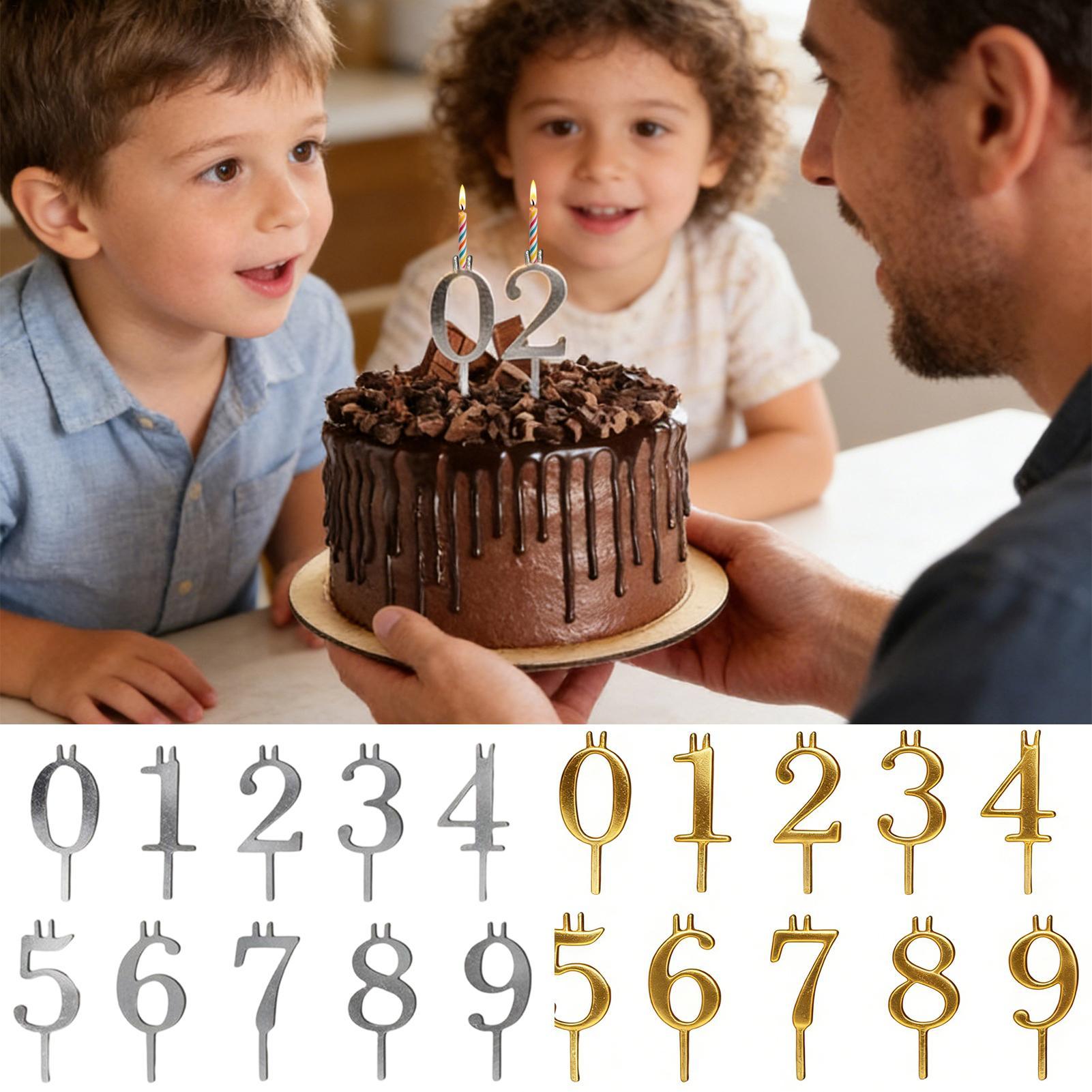 10pcs 0-9 Number Cake Toppers  - Home Improvement House ulasan dan harga