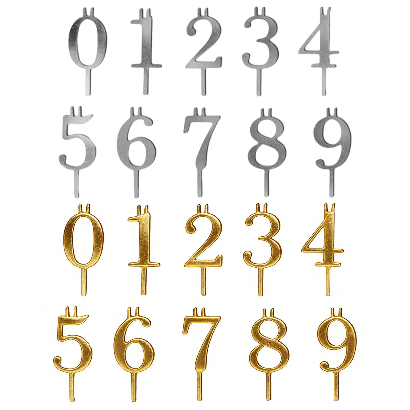 10pcs 0-9 Number Cake Toppers  - Home Improvement House ulasan dan harga